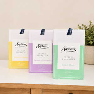 TARJETAS AROMATICAS SAPHIRUS PACK X 3