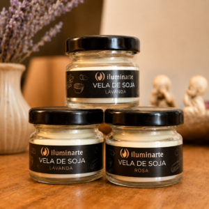 VELAS DE VIDRIO AROMATICAS CHICAS x 30grs